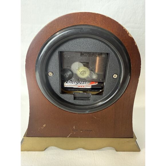 Vintage SETH THOMAS Heirloom Mantel Clock Dark Wood Classic Collectible - Picture 6 of 11